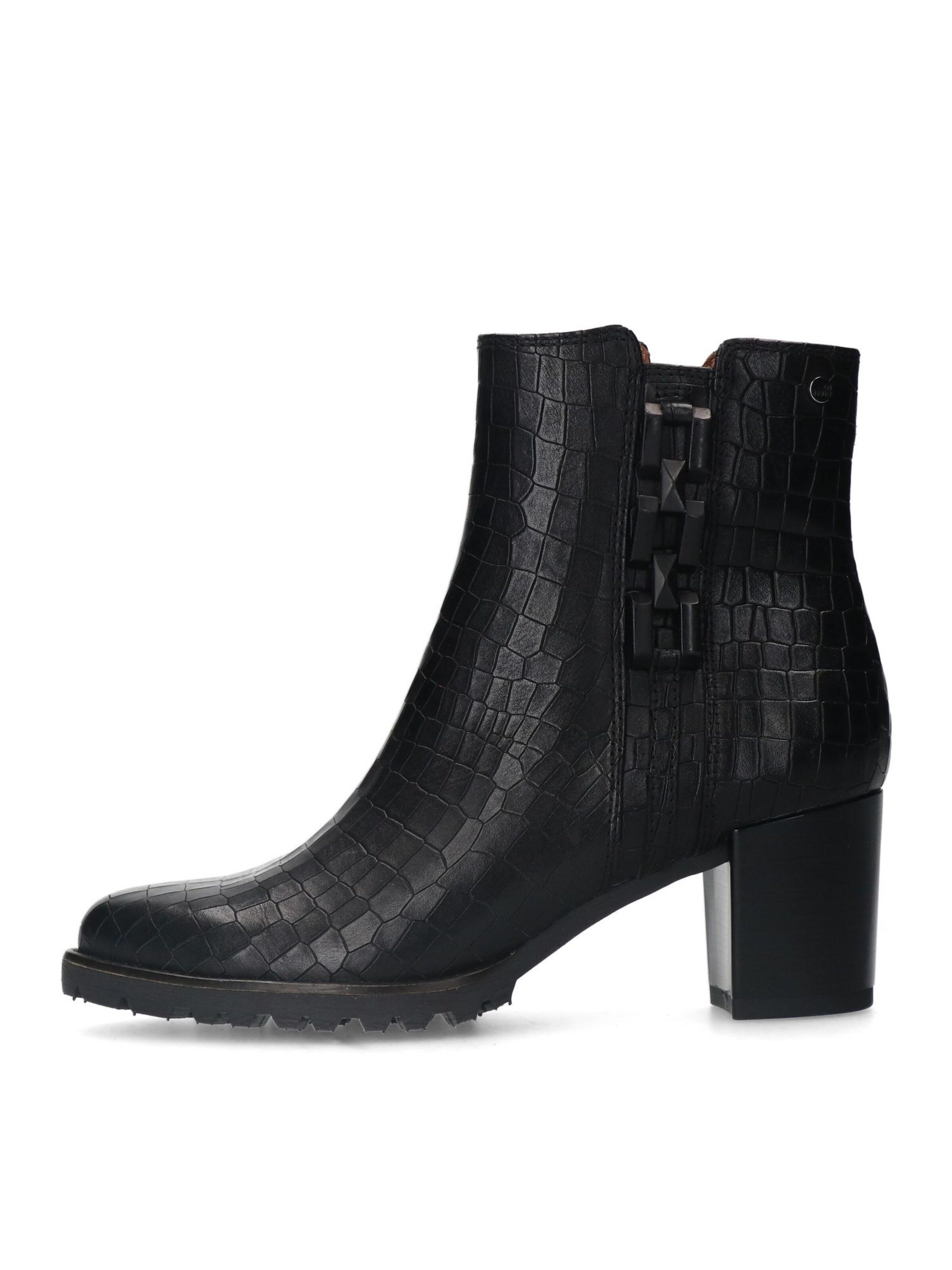 MANFIELD Stiefelette in Schwarz