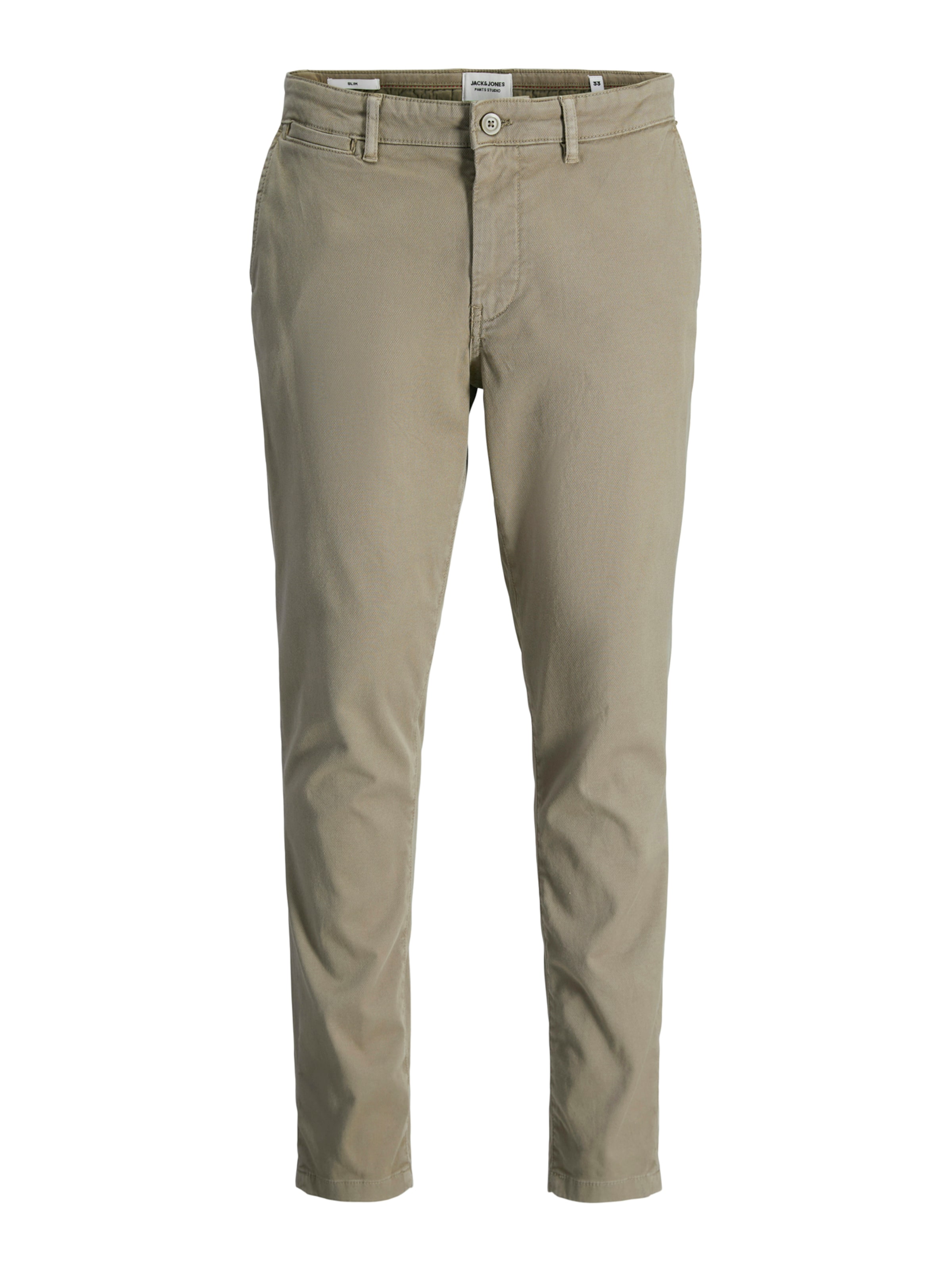 JACK & JONES Slim fit Chino Pants 'JPSTMARCO JJARTHUR' in Brown: front