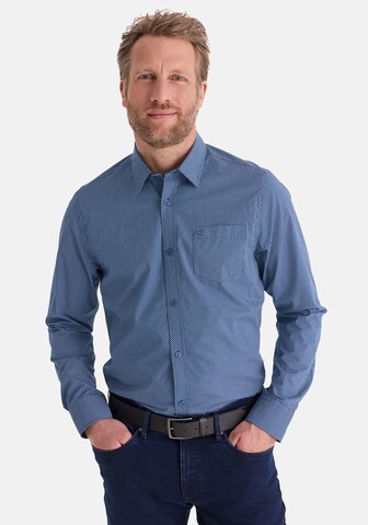 Stooker Men Regular fit Button Up Shirt 'HUGH' in Blue: front