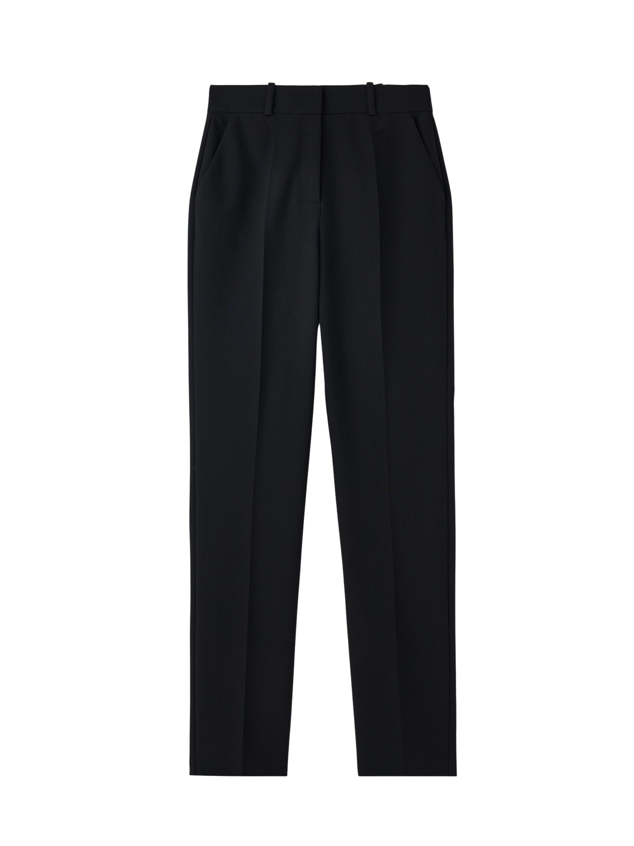 adl Regular Pants in Black: front