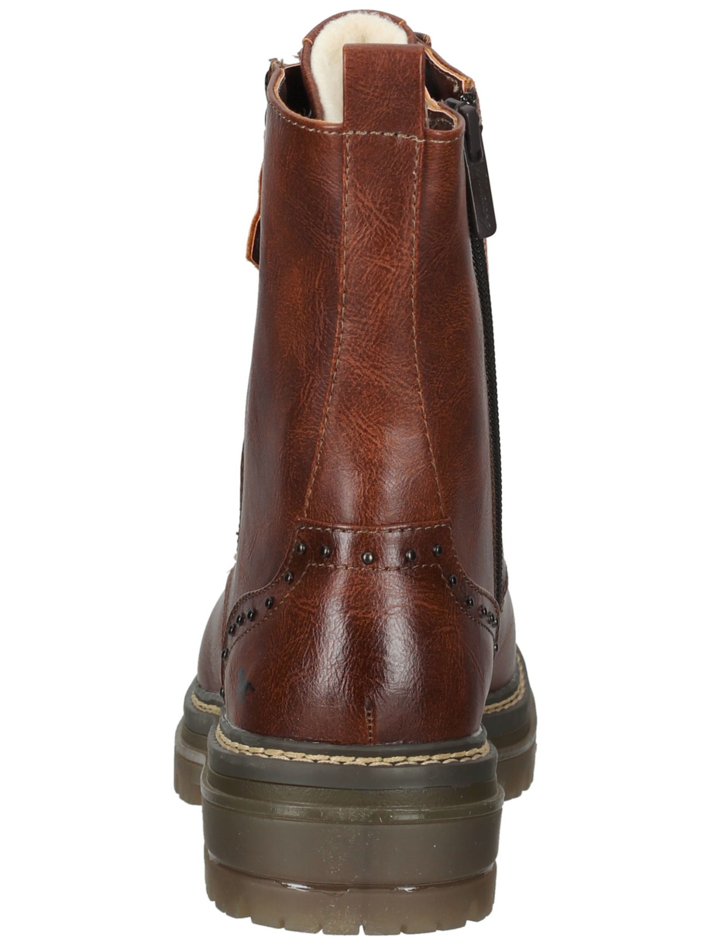 MUSTANG Schnürstiefelette in Braun