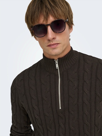 Only & Sons Tröja 'ONSKIM' i brun