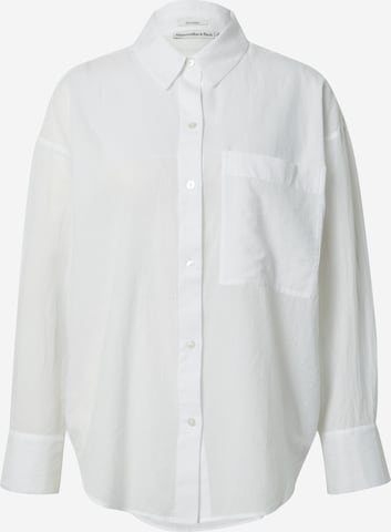 Camicia da donna di Abercrombie & Fitch in bianco: frontale