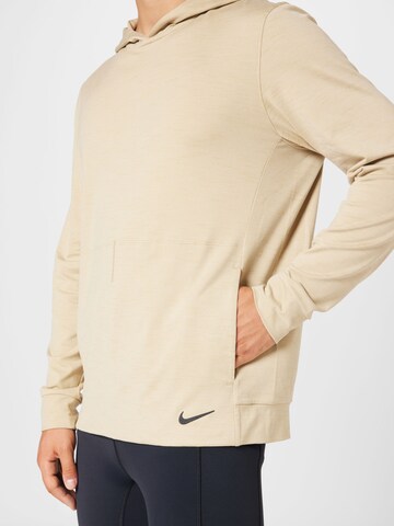 NIKE Sport sweatshirt i beige