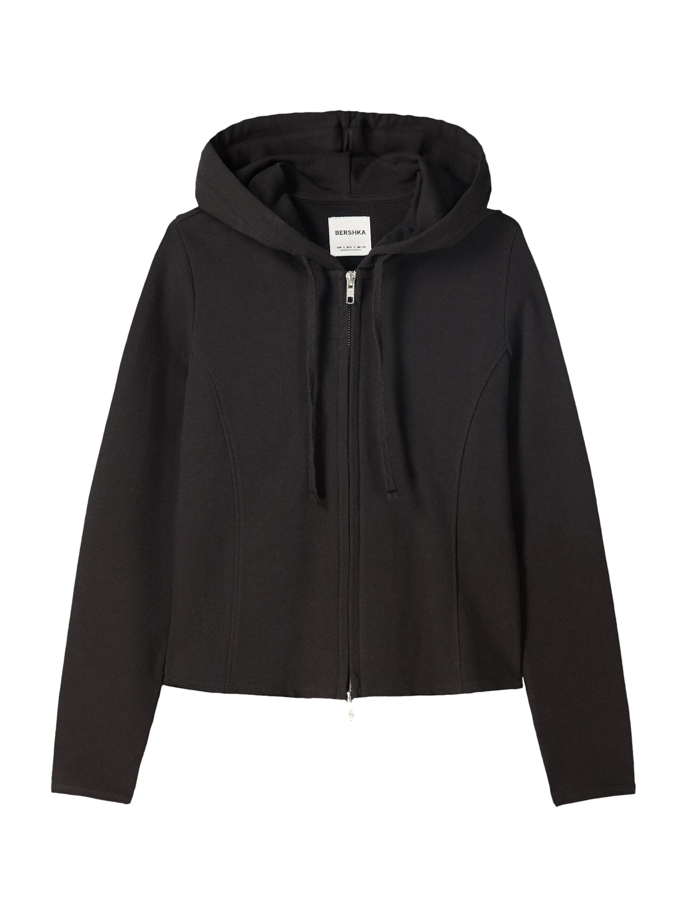 Bershka Sweatjakke i sort: forside