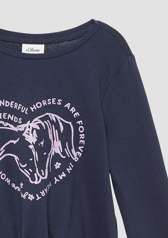 T-Shirt s.Oliver en bleu