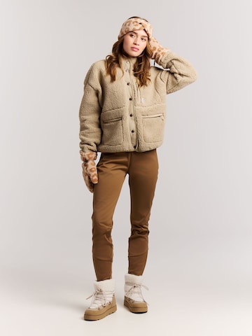 PROTEST Fleece jas 'PRTLUX' in Bruin