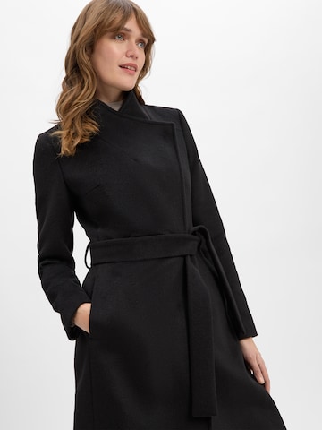 Marie Lund Between-Seasons Coat in Black