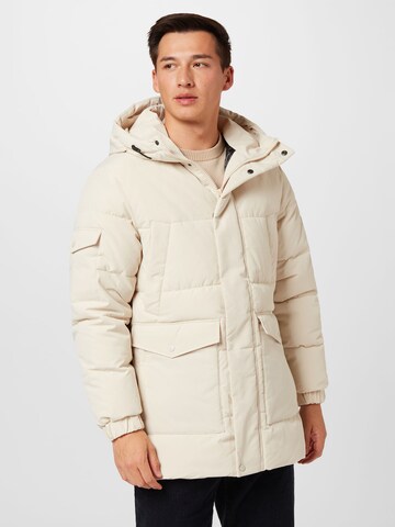 JACK & JONES Winter Jacket 'BLAKE' in Beige: front