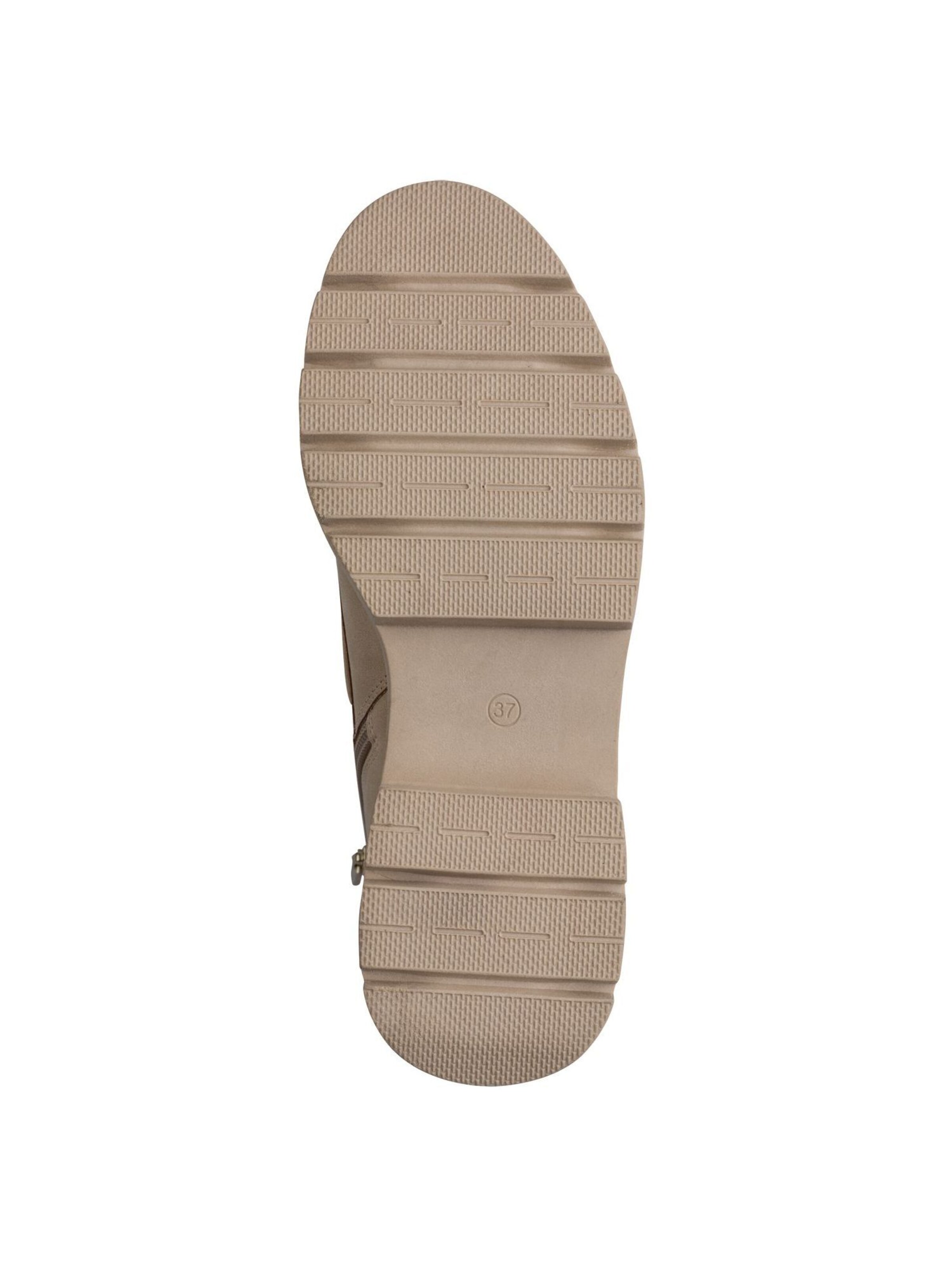 MARCO TOZZI Lace-Up Ankle Boots in Beige