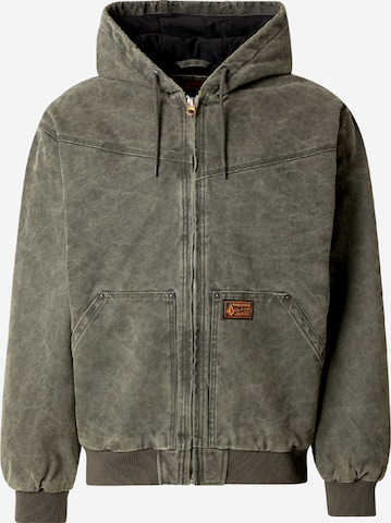 zaļš Volcom Starpsezonu jaka 'Hamilstorm': no priekšpuses