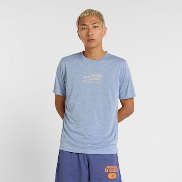 new balance Functioneel shirt in Blauw: voorkant