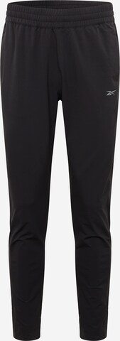 Reebok Regular Спортен панталон в черно: отпред