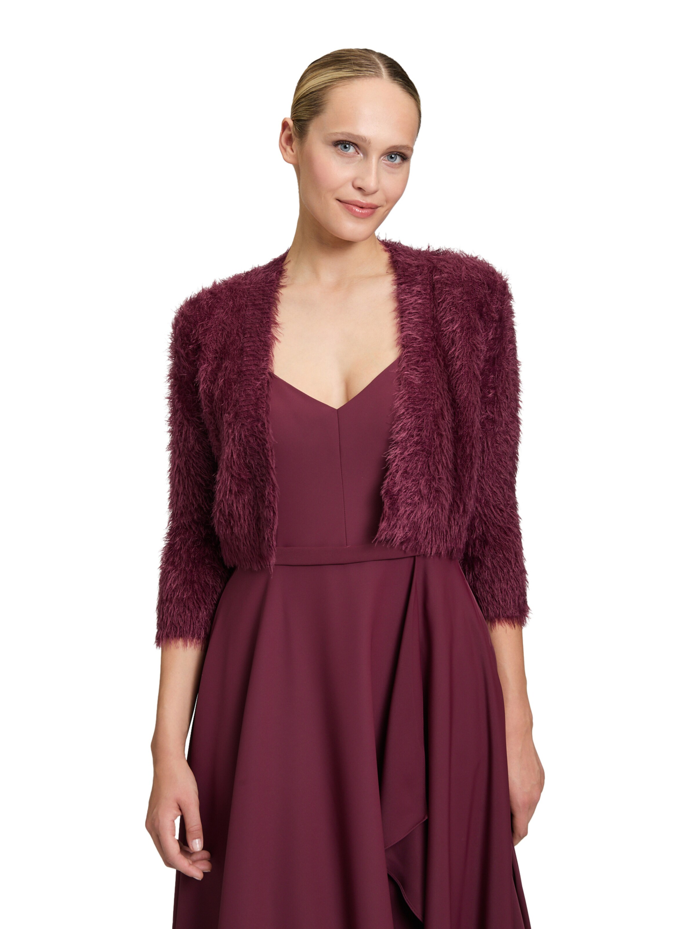 Vera Mont Gebreid vest in Rood: voorkant