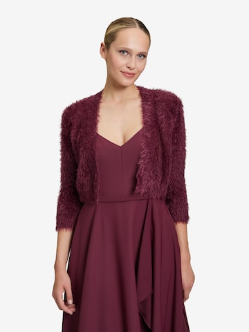 Vera Mont Knit Cardigan in Red: front