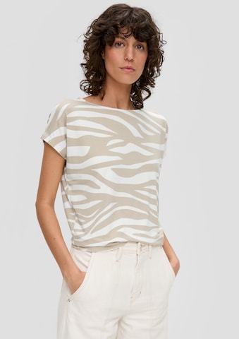 T-shirt s.Oliver en beige : devant