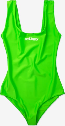 Stüssy Shirtbody in Grün: Vorderseite