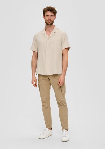 s.Oliver Comfort Fit Hemd in Beige