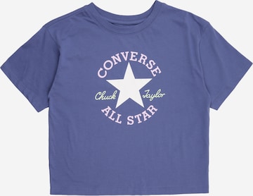 CONVERSE Tričko – modrá: přední strana