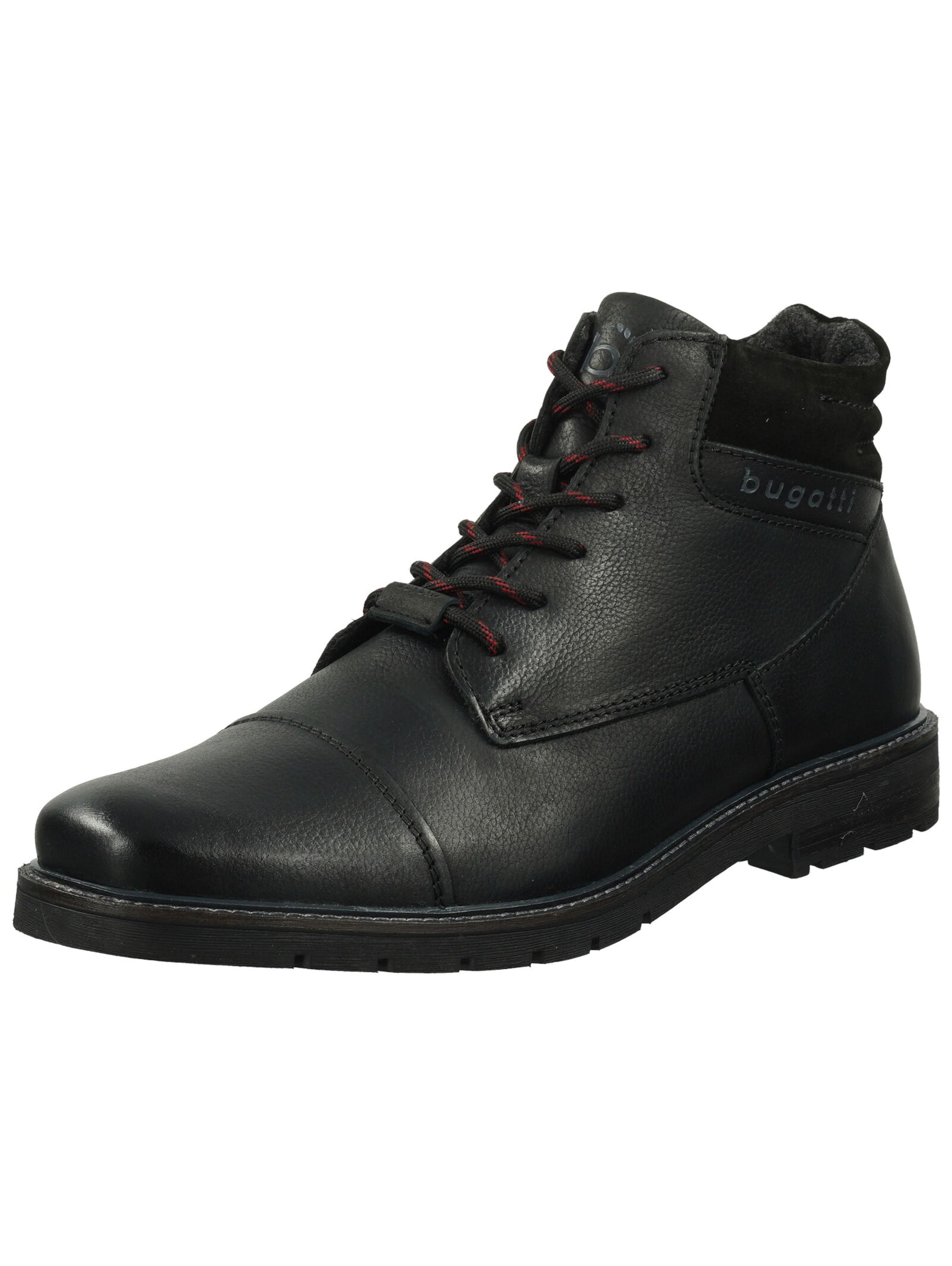 bugatti Schnürstiefel in Schwarz: Vorderseite