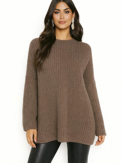 Worldclassca Oversized Sweater 'Dicker' in Taupe, Item view