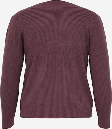 ONLY Carmakoma Sweater in Purple