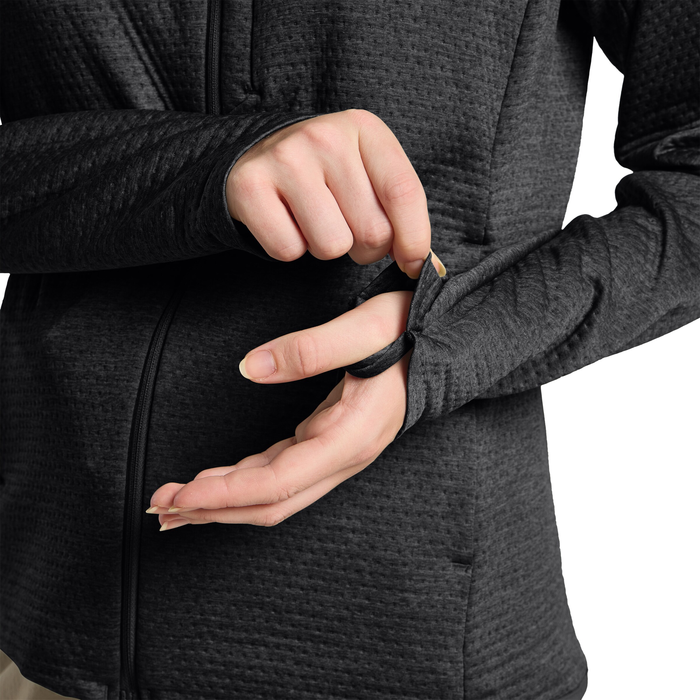 Veste en polaire fonctionnelle JACK WOLFSKIN en noir