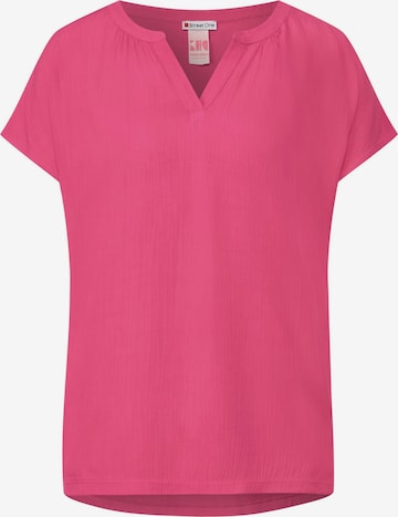 STREET ONE Shirt in Roze: voorkant