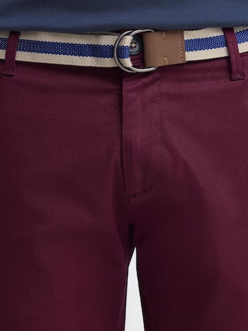 !Solid - Regular Calças chino 'Monty' em vermelho