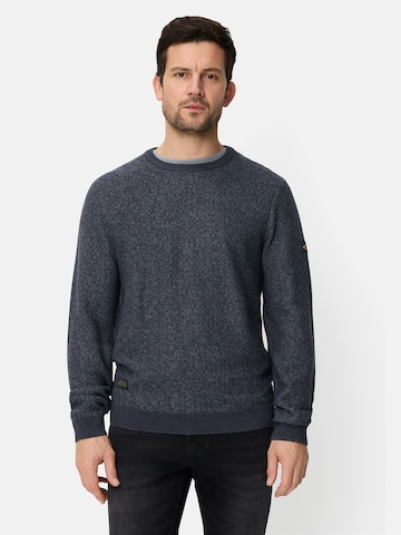 CAMEL ACTIVE Sweater in Blue: front