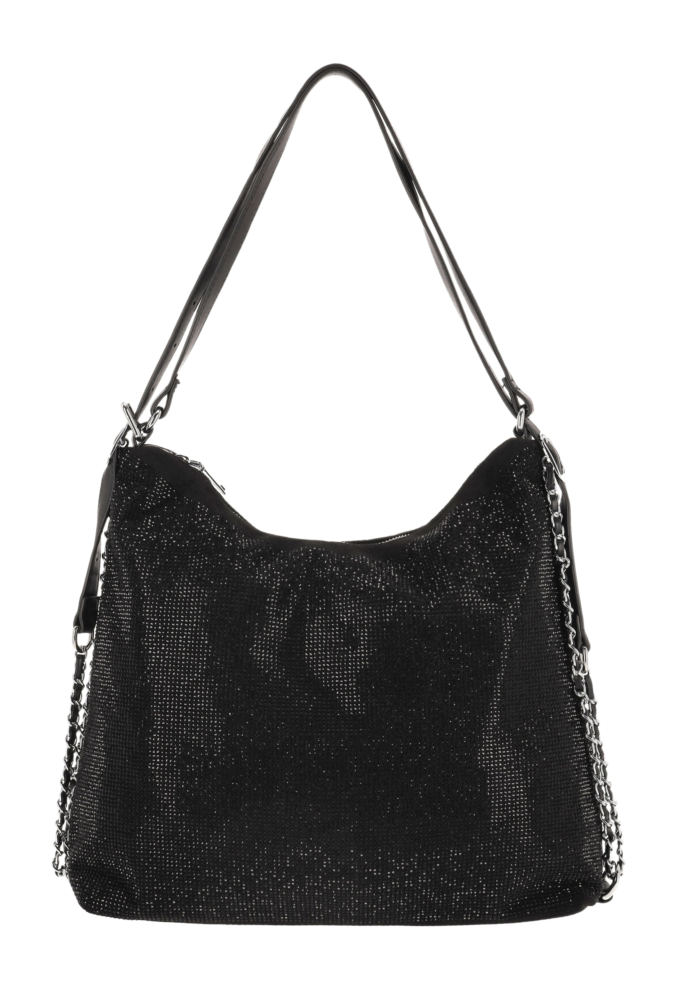 faina - Mala de ombro em preto: frente