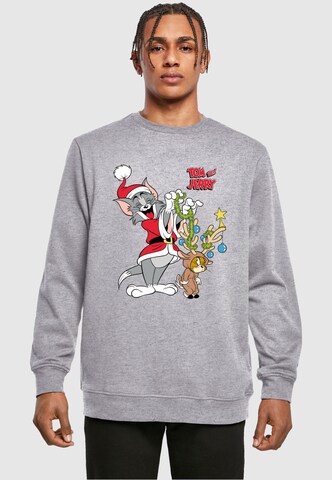 ABSOLUTE CULT Sweatshirt 'Tom And Jerry - Reindeer' in Grey: front
