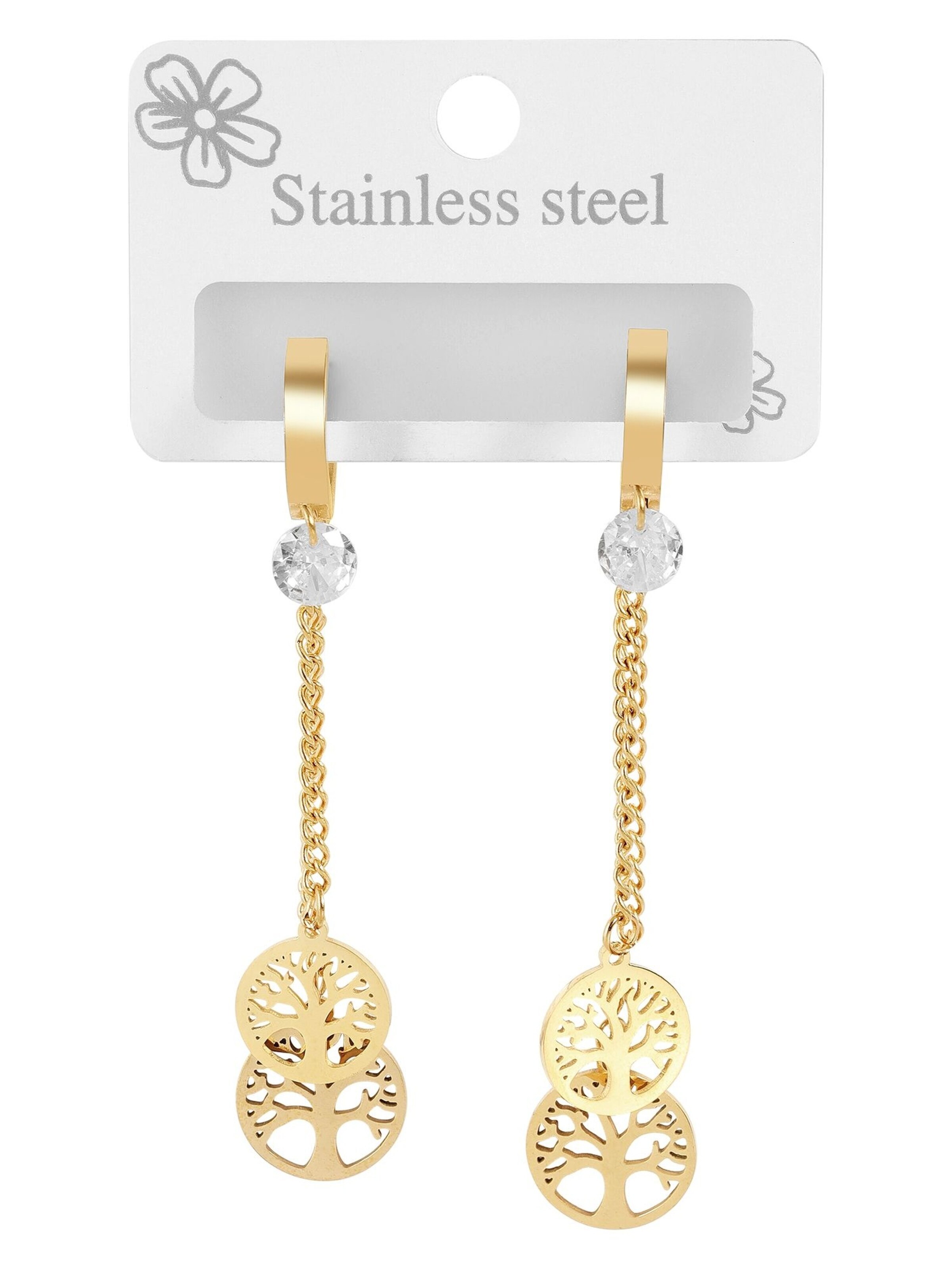 Akzent Earrings 'Mica, langlebig' in Gold: front