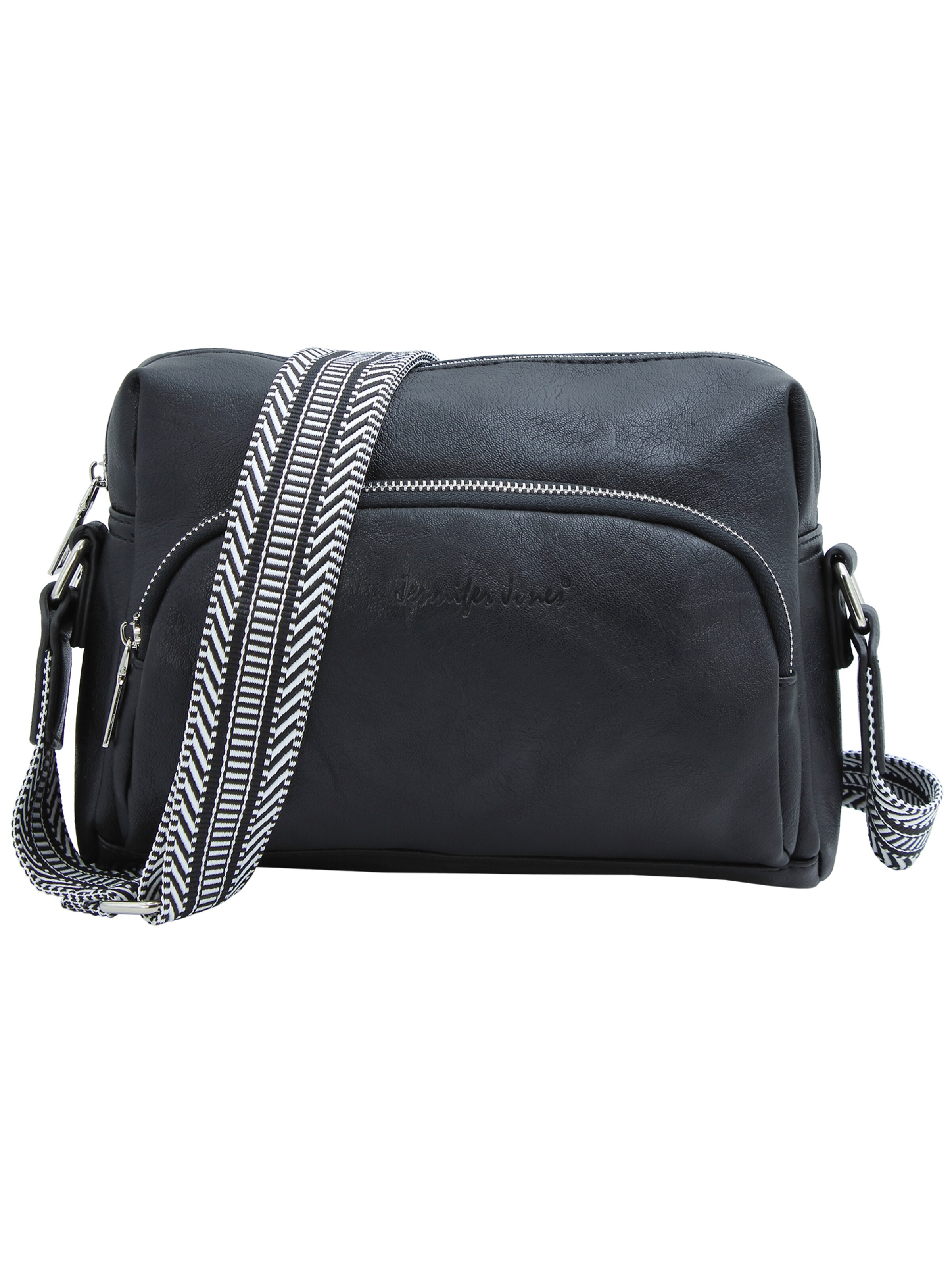 Jennifer Jones Umhängetasche‌‌‌‌‌ in Schwarz: Vorderseite