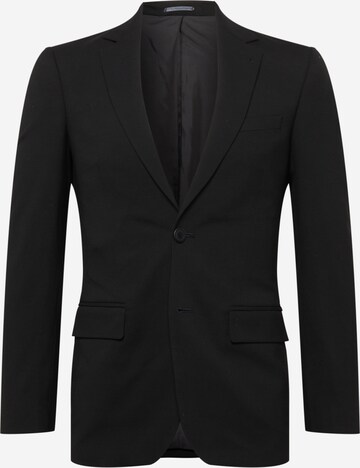 Coupe slim Veste de costume BURTON MENSWEAR LONDON en noir : devant