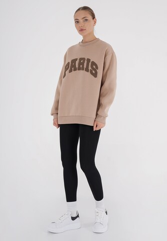 FRESHLIONS Sweatshirt 'Paris' in Beige