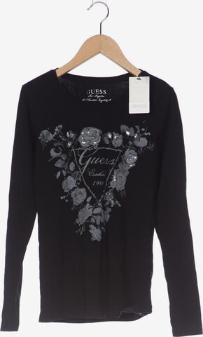 GUESS Langarmshirt M in Schwarz: predná strana