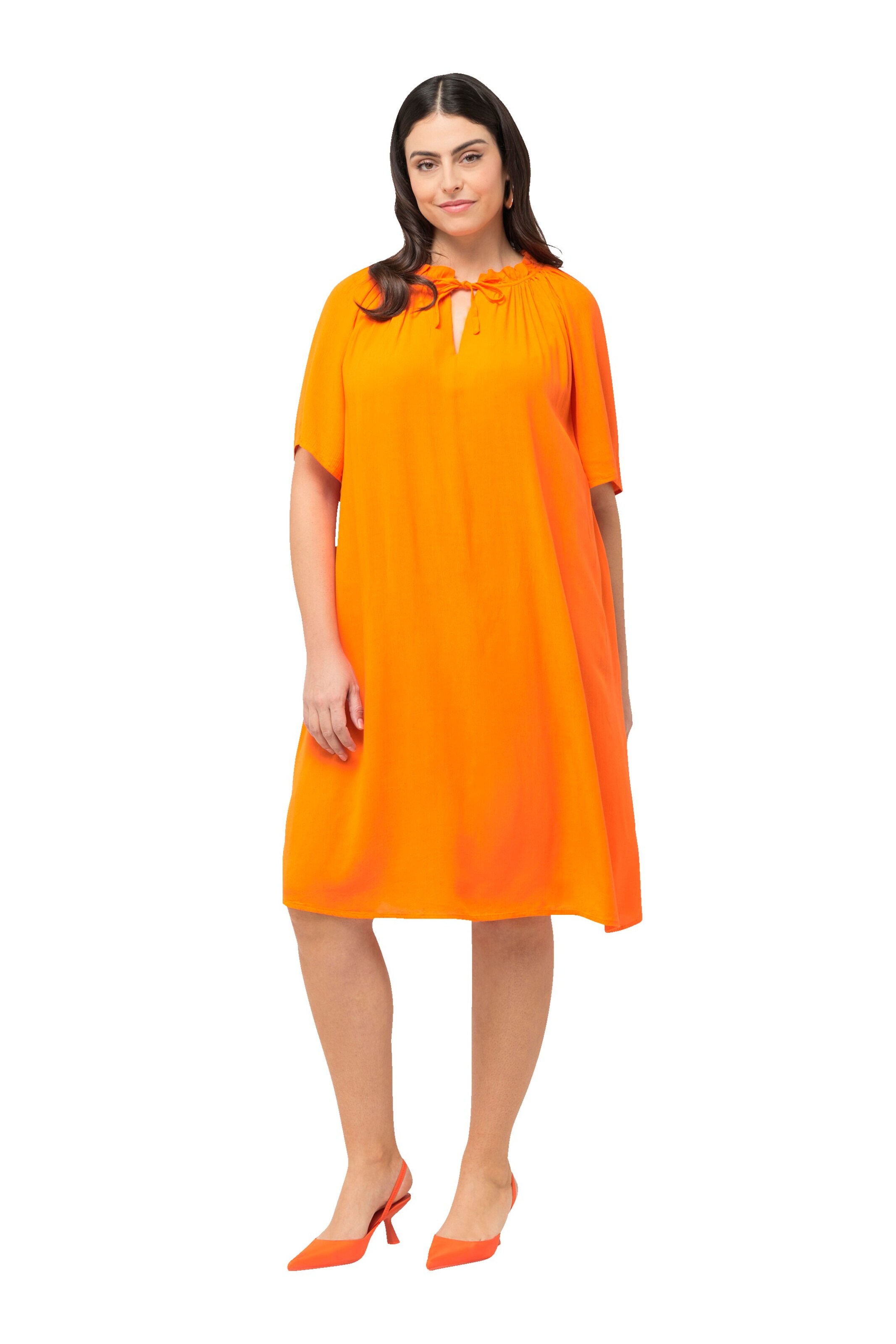 Robe Ulla Popken en orange : devant