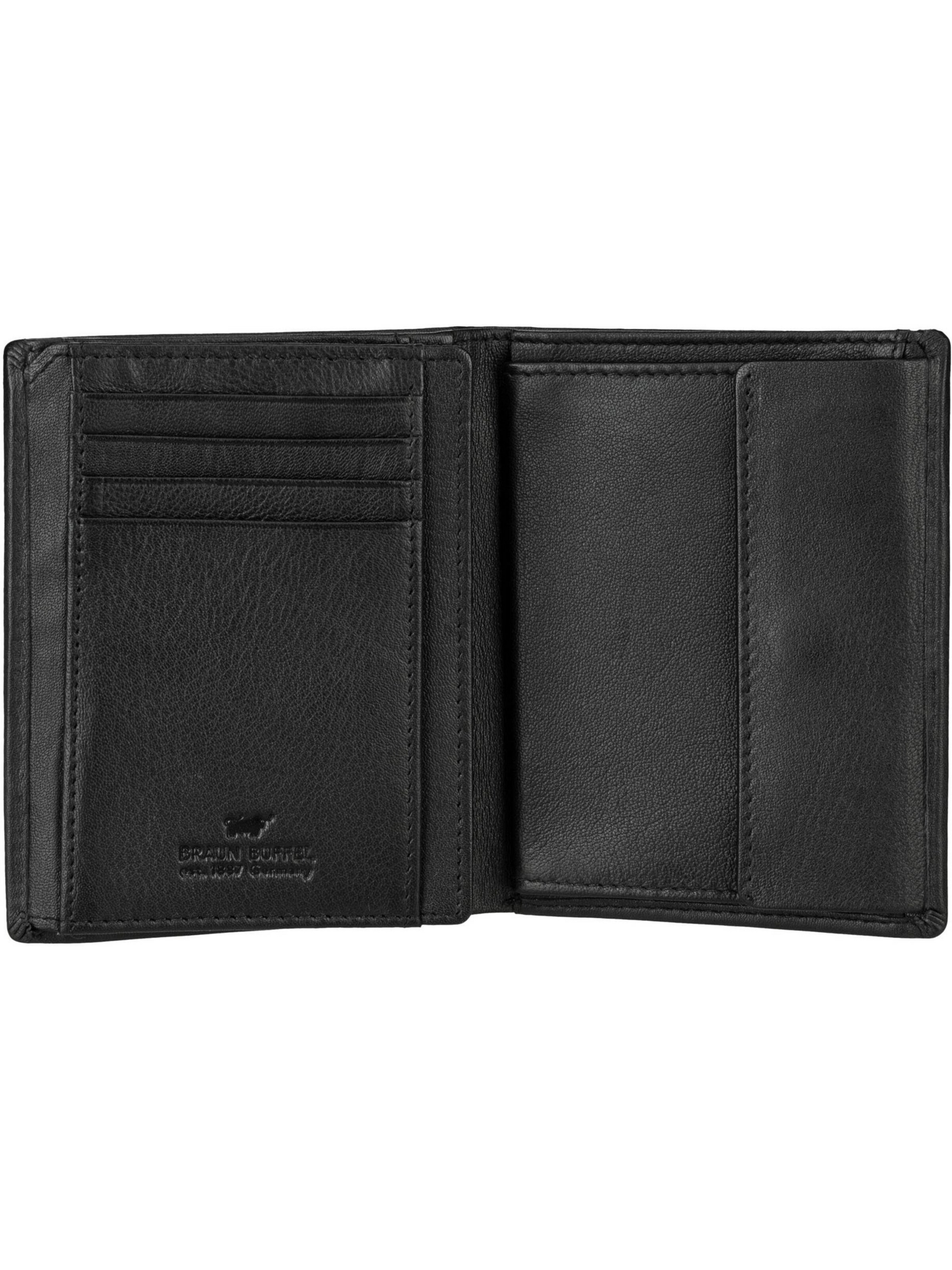 Braun Büffel Wallet 'Hannes' in Black