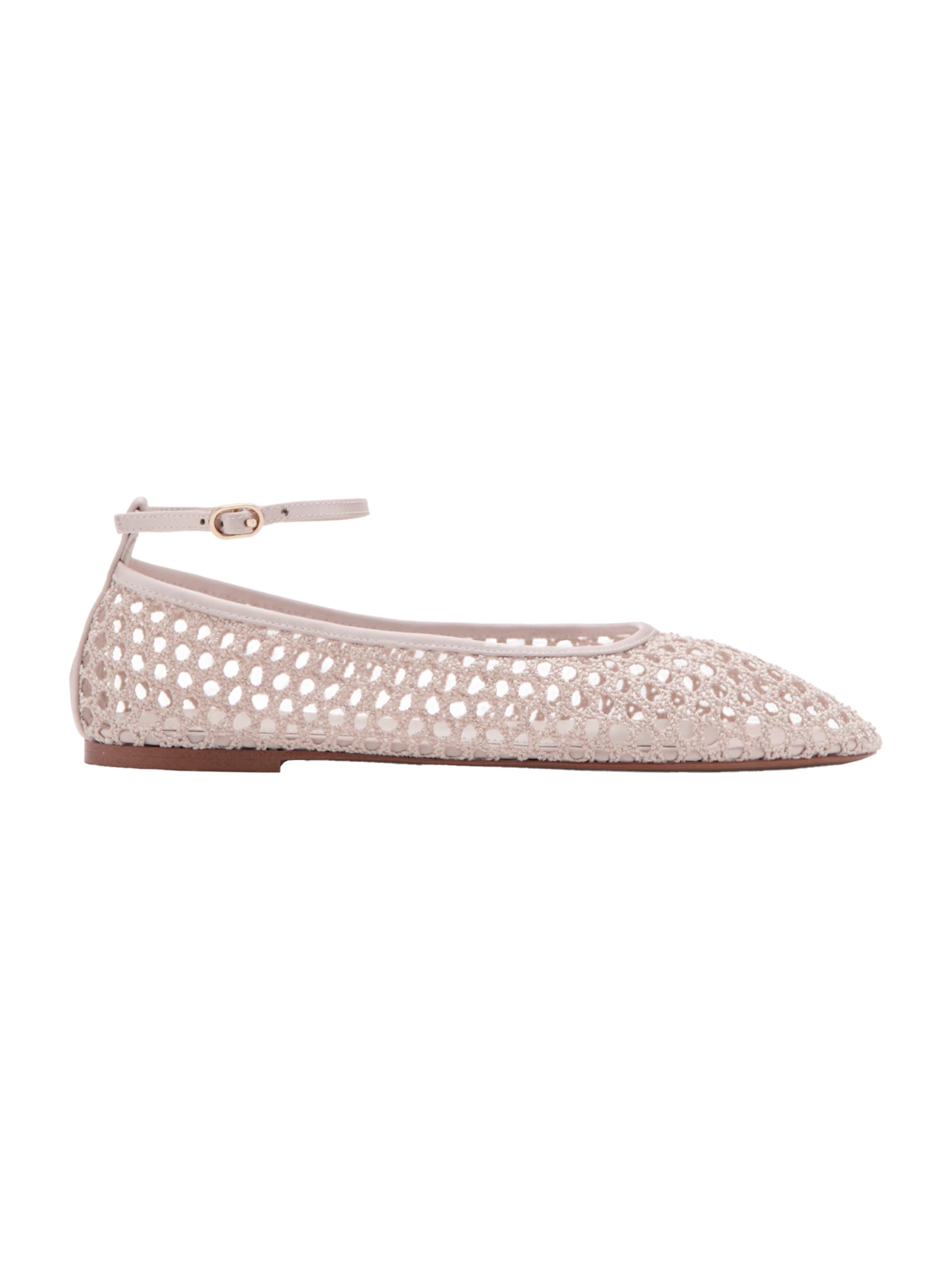 MANGO - Bailarinas con hebilla 'NUBE' en beige: frente