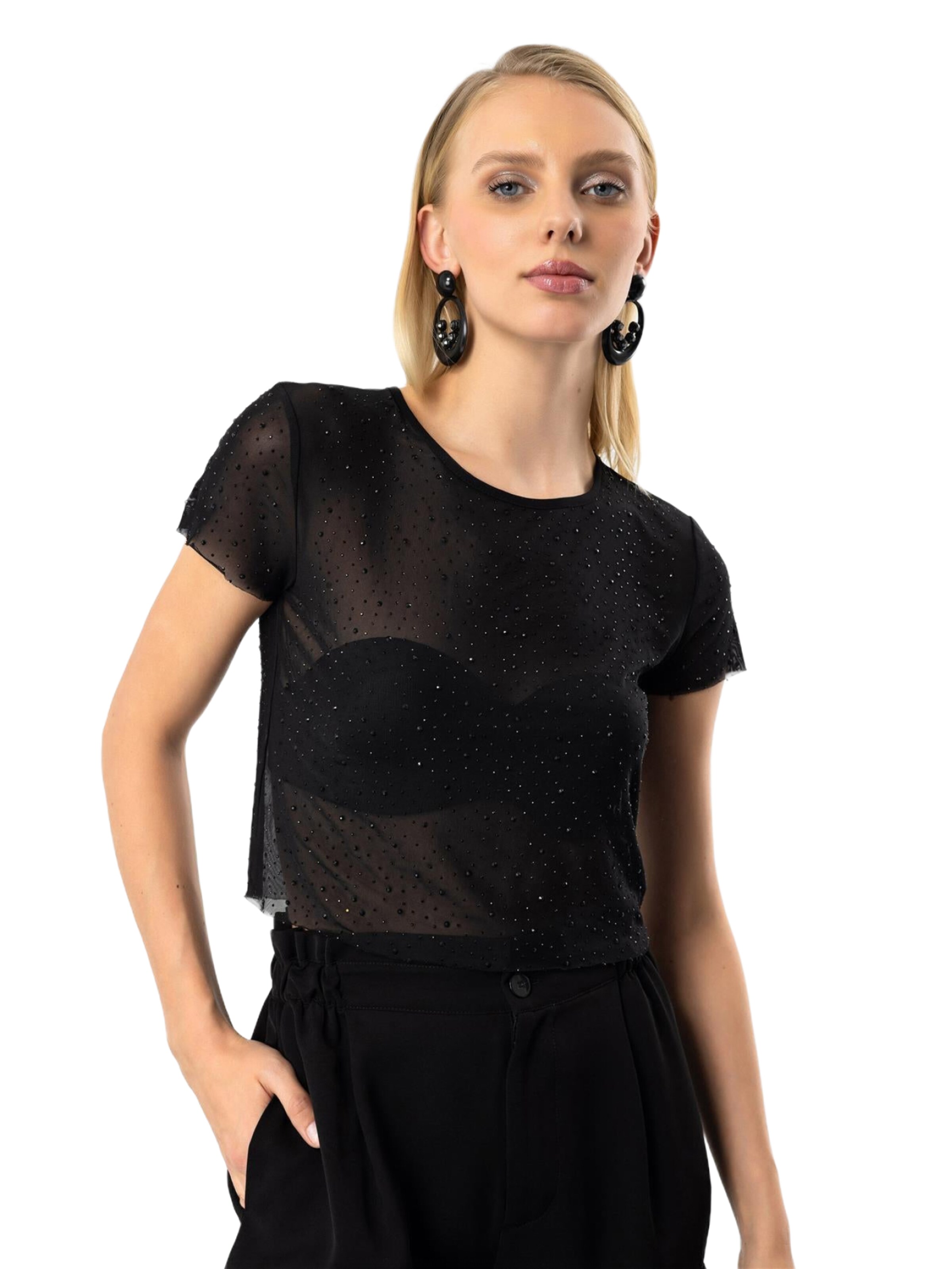 No Matter What Shirt in Black: front