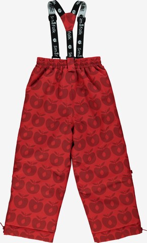 Regular Pantalon fonctionnel Småfolk en rouge