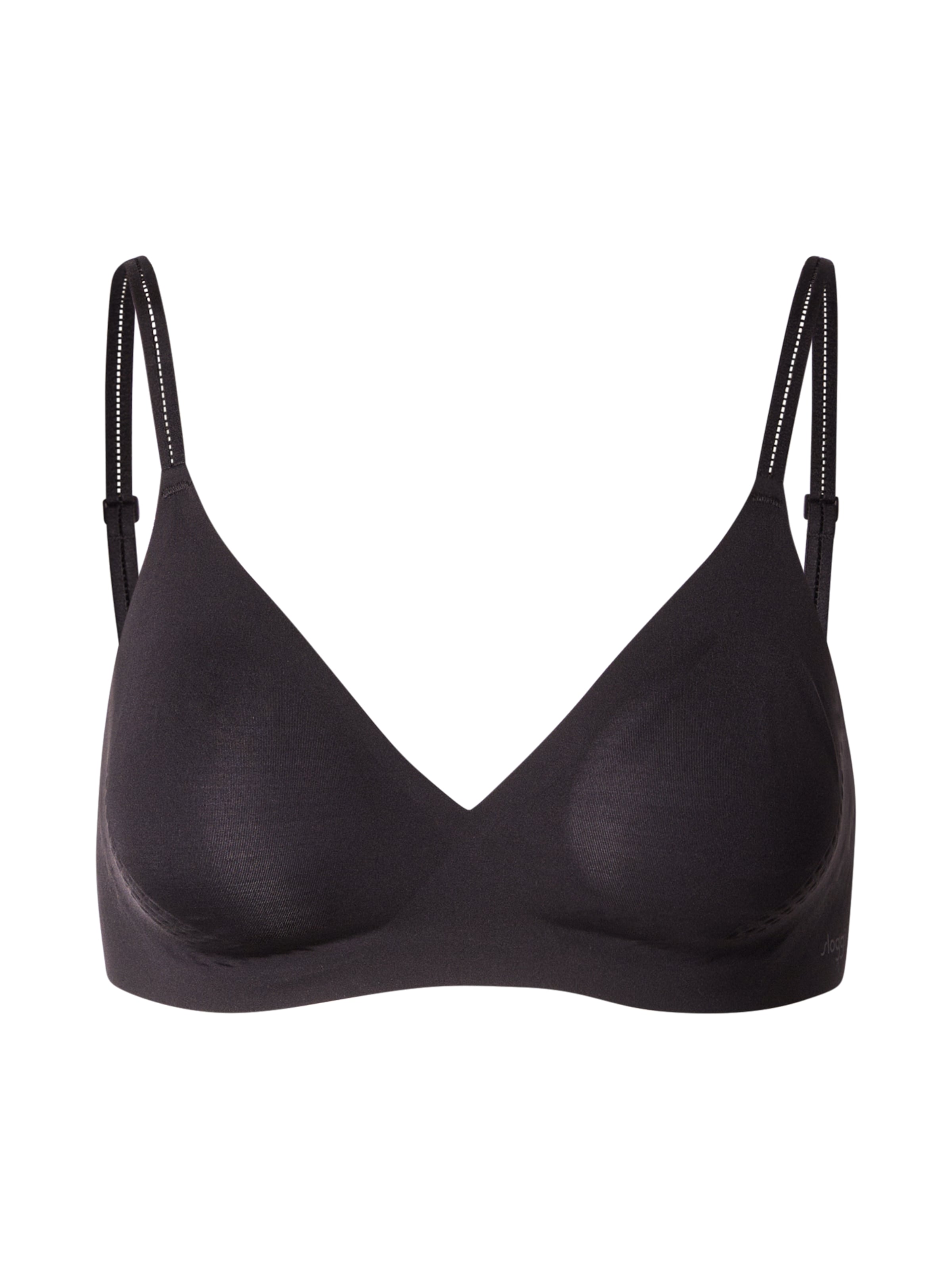 Sutien de tricou Sutien de la SLOGGI pe negru: față