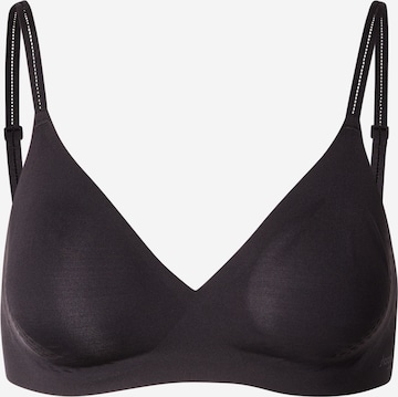 Sutien de tricou Sutien de la SLOGGI pe negru: față