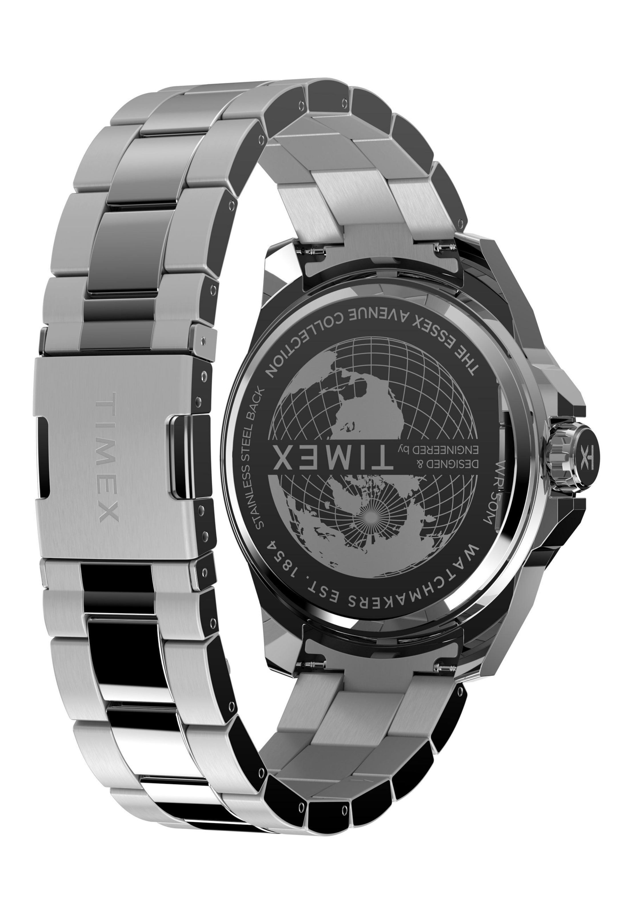 Montre à affichage analogique 'Essex' TIMEX en argent