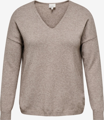 ONLY Carmakoma - Pullover 'CARMargareta' em cinzento: frente