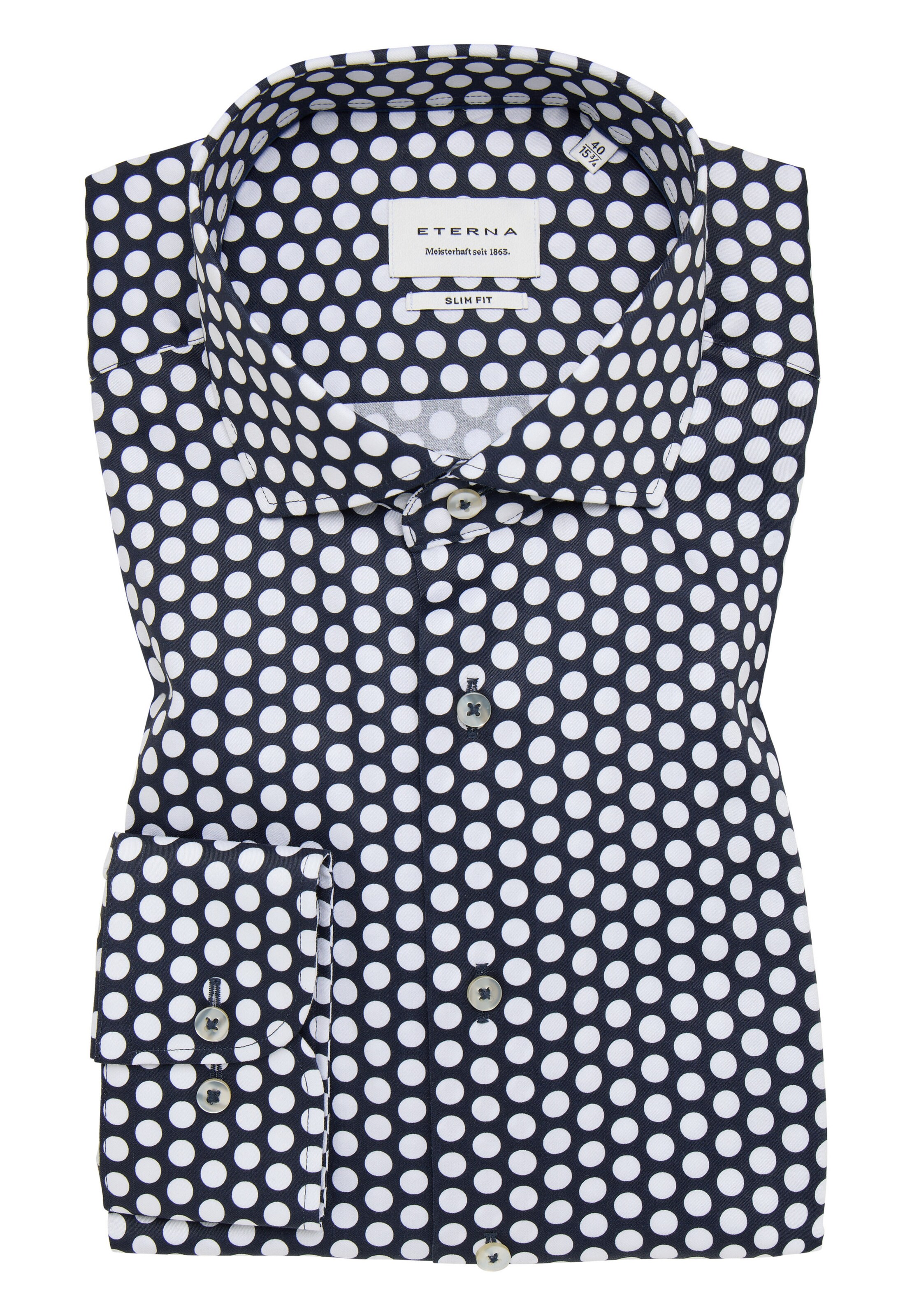 ETERNA Slim fit Business shirt in Blue