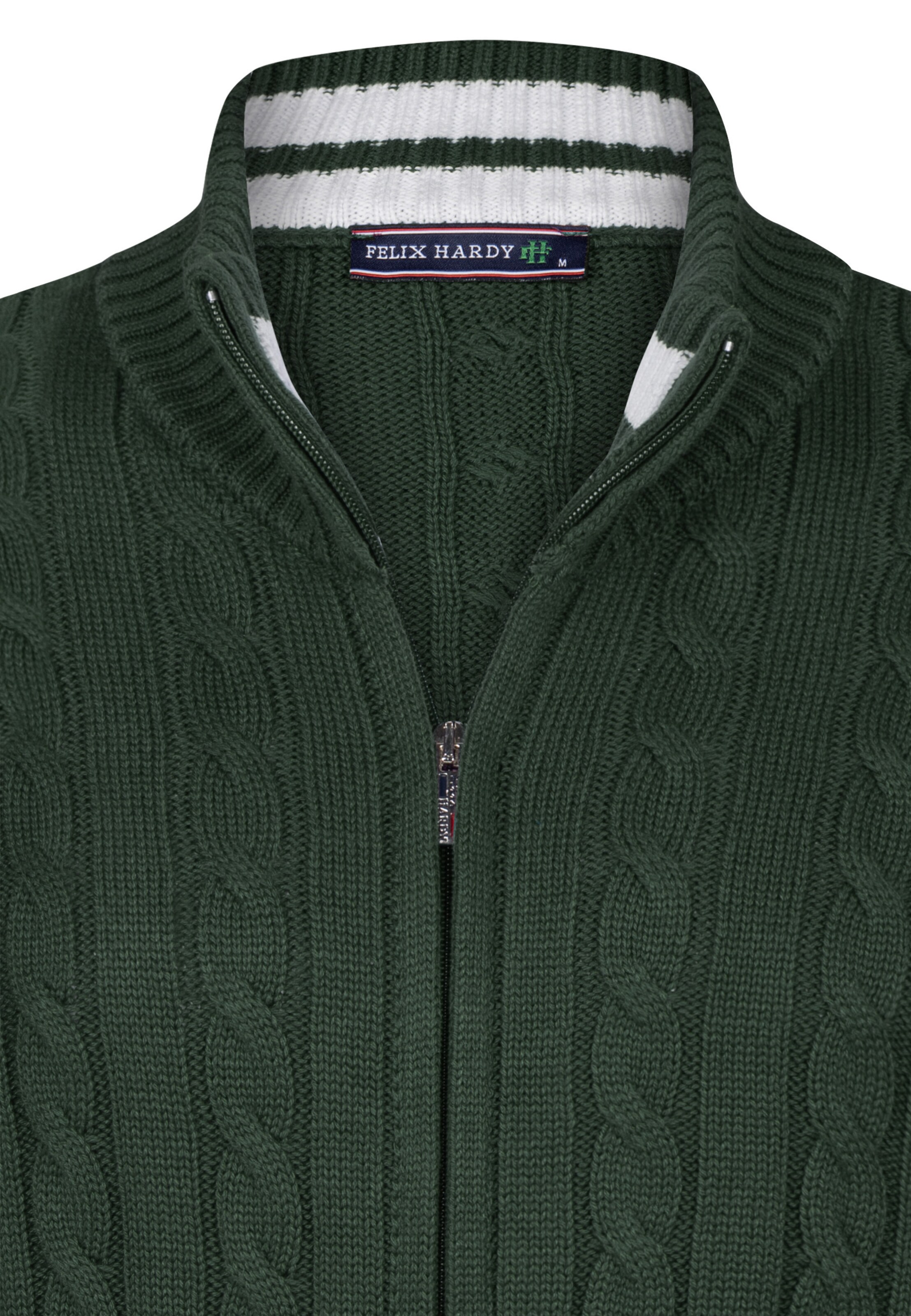 Felix Hardy Knit cardigan in Green