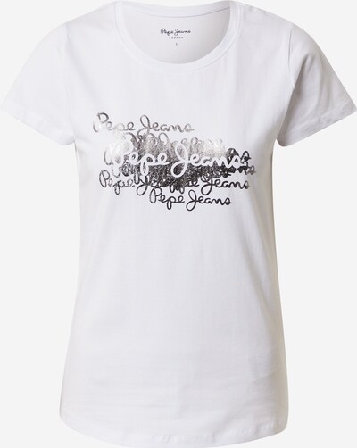 Pepe Jeans Koszulka 'ANNA' w kolorze srebrny / białym, Podgląd produktu