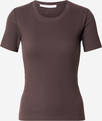 Samsøe Samsøe T-Shirt 'ALEXIS' in Braun: Vorderseite